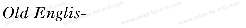 Old Englis字体转换